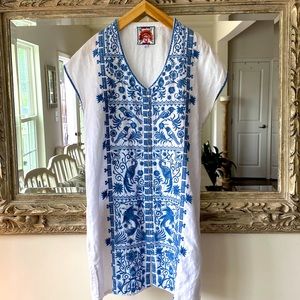 JOHNNY WAS Harriet Button Down Tunic Dress.